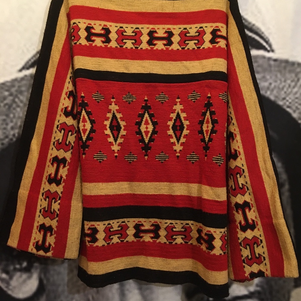 Vtg. Aztec Autumnal Sweater, XL